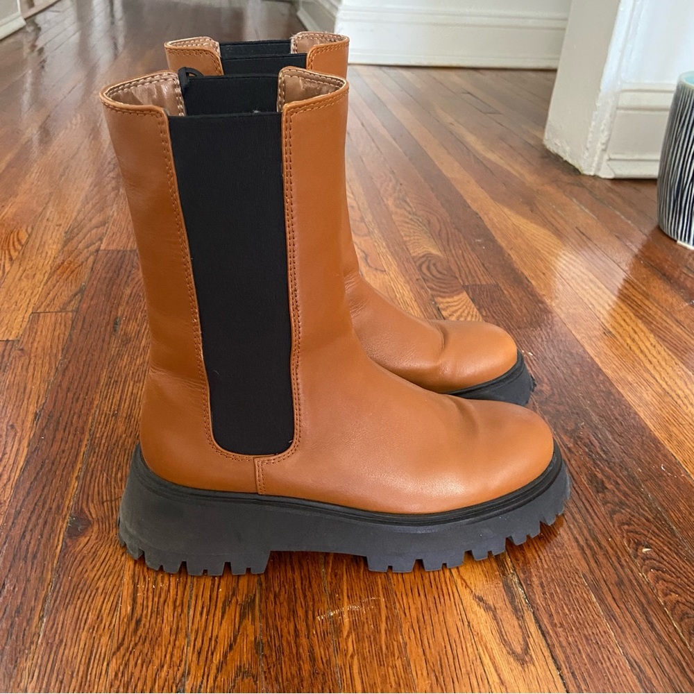 ZARA Leather Boots